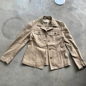 Barney's New York khaki chore jacket.